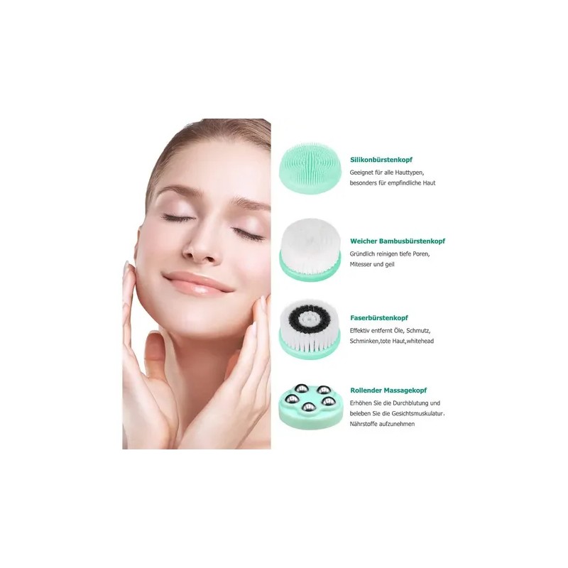 Cepillo De Limpieza Facial Multifuncional Masaje Con 3 Modos