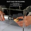Dust Cover,Fully Enclosed Electric Grinding Table Polisher Dust Box Transparent