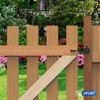 XFORT® Black Auto Gate Latch, Garden Gate Latch, Door Catch,