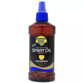 Banana Boat Deep Tanning Oil Sunscreen Spray SPF 4 Skin Nourishing Formula 8 Oz