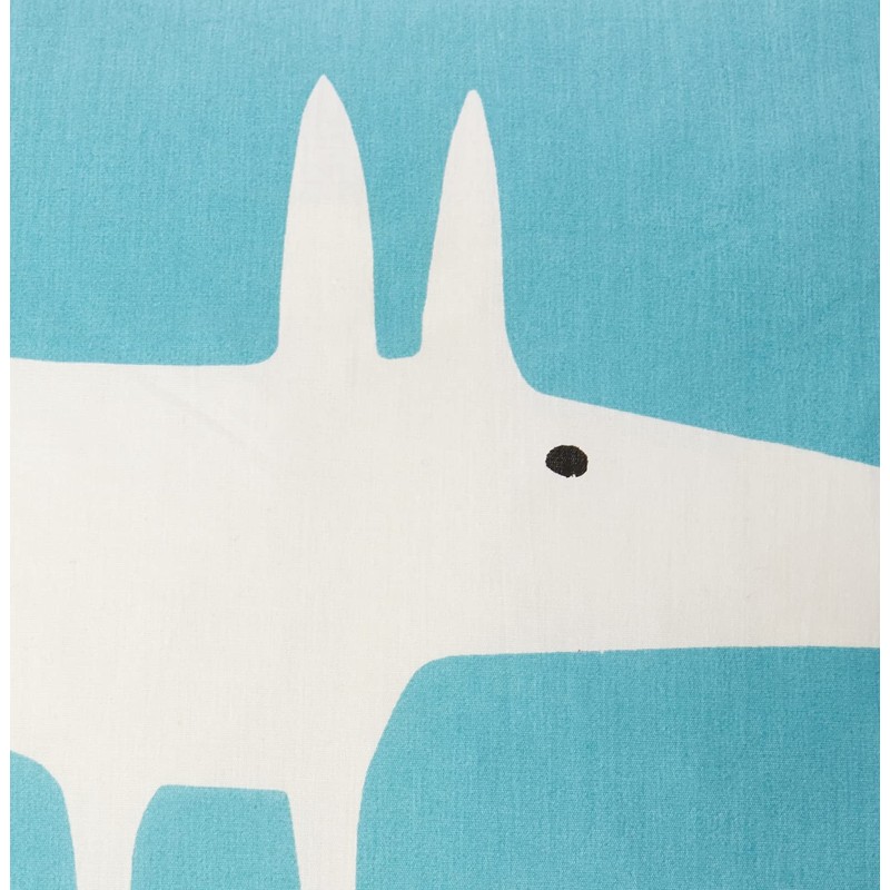 Scion Mr Fox Oxford pillow case, Teal, 74x48