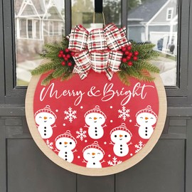 Christmas Doormat Stencils Reusable Holiday Welcome Let It Snow Stencil Templates Large Half Round Drawing Stencils for Painting on Wood Signs Door Hanger Door Mats DIY Crafts Decor(mat22)