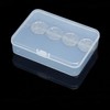 12 Packs Clear Plastic Beads Storage Containers Box with Lid,