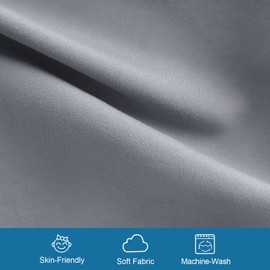 SPRINGSPIRIT Cot Sheets 30" x 75" x 9", 4 Piece Cot Sheet Set, Cot Size Fitted Sheets with Narrow Twin/Camp Bunk/Rvs Bunk/Guest Beds/Trifold Mattress, Grey