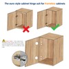 Ravinte 30 Pack 15 Pairs European Kitchen Cabinet Hinges Soft