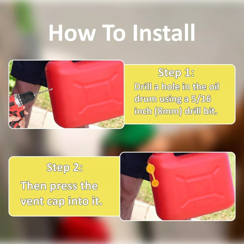 With Retaining Lip 20 Pack Yellow Fuel Gas Can Jug