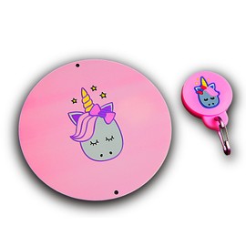 Towel Bud Magnetic Towel Holder – Easy Wall Mount for Bathroom, Gym, or Pool – Perfect for Hanging Hand Towels, Bath Towel, Robes, Sports Towel, and Beach Towel Hanger (Unicorn)