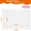 44 Pack Clear Adhesive Pockets, Labels Holder for Storage Bins,