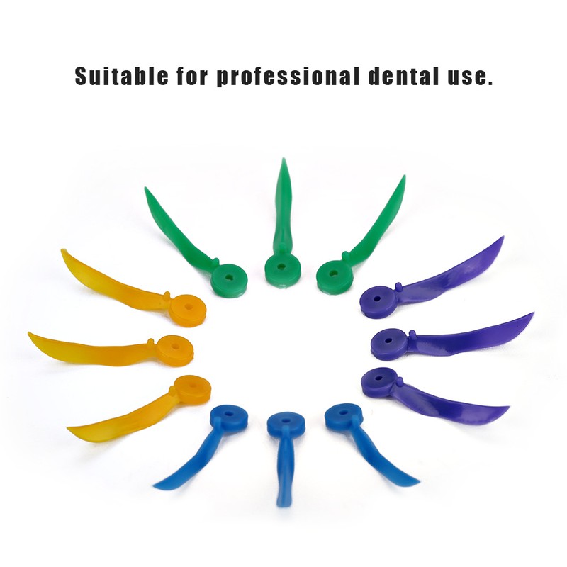 400pcs Disposable Dental Plastic Wedge with Hole All 4 Sizes