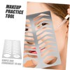 IWOWHERO Stainless Steel Eyebrow Stencil Practice Mold for Salon Use