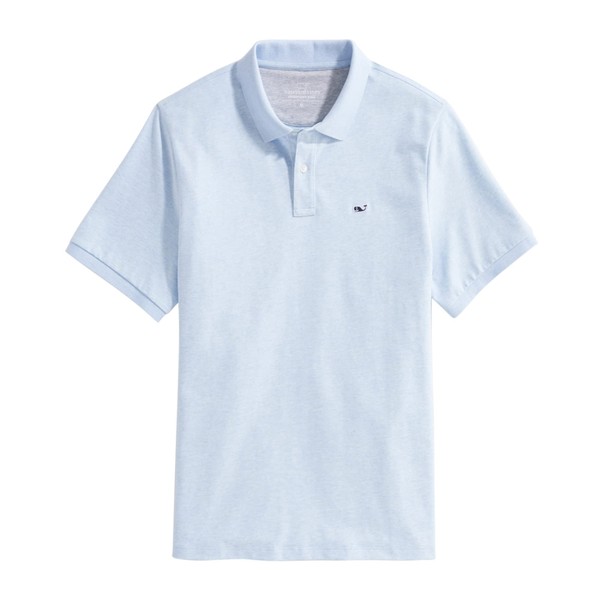 vineyard vines Men's Edgartown Short Sleeve Pique Polo, Jake Blue,