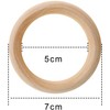 12 Pieces Wooden Rings Natural Wood Rings Without Paint Smooth