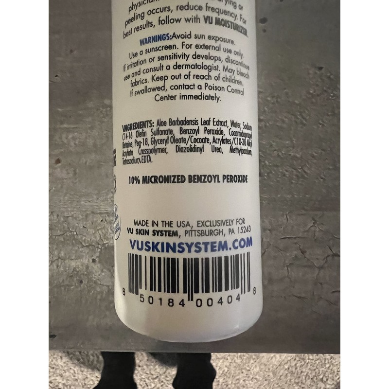 VU SKIN SYSTEM Active Skin Cleanser - Clears Skin of