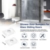 Glass Shower Door Bumpers for Glass Sliding Doors, Wall Jamb