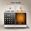 Foyoconven Touch Screen Toaster 4 Slice, Digital Smart Dual Control