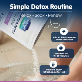 Wellness Detox Foot Soak with Epsom Salt & Lavender – Relaxing Spa Foot Soak for Tired Feet, Stress Relief & Daily Foot Care – Trusted by Professionals Since 2001