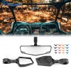 RI UTV Rear View Side Mirrors & Center Mirror For