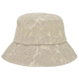 Kraft 423178 Women's Bucket Hat (Lace, Deodorizing, Quick Drying, UV Protection), BE, Free size