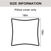 OTOSTAR Soft Corduroy Throw Pillow Covers with Splicing Set of
