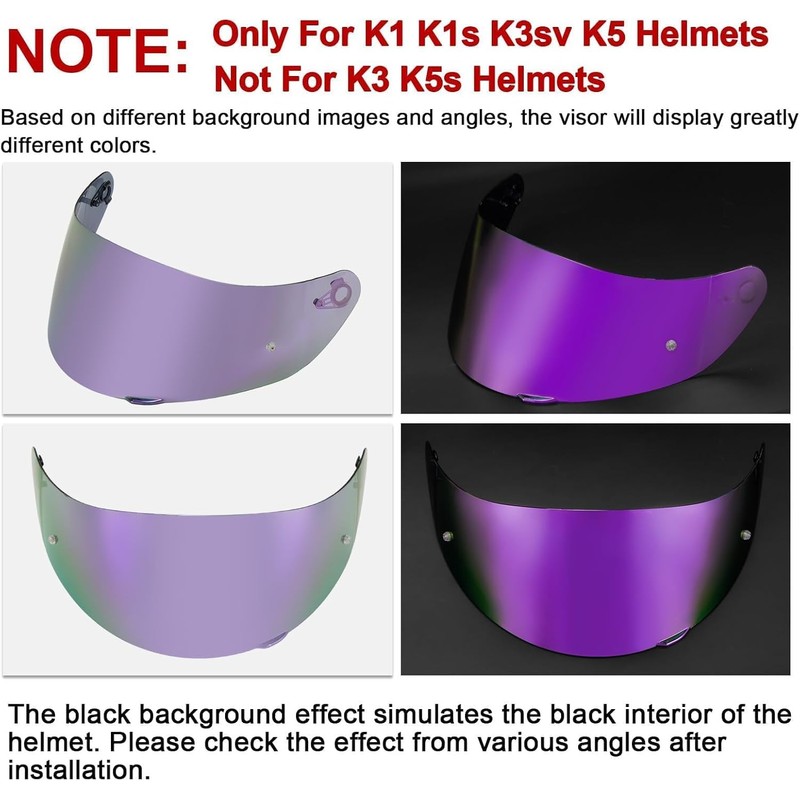 PSLER K1 Visor - K1 s Visor K3sv Tinted Visor