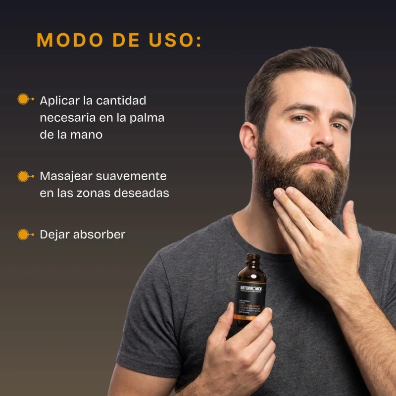 Aceite Crecimiento De Barba Y Bigote Bergamota Y Ricino 60ml