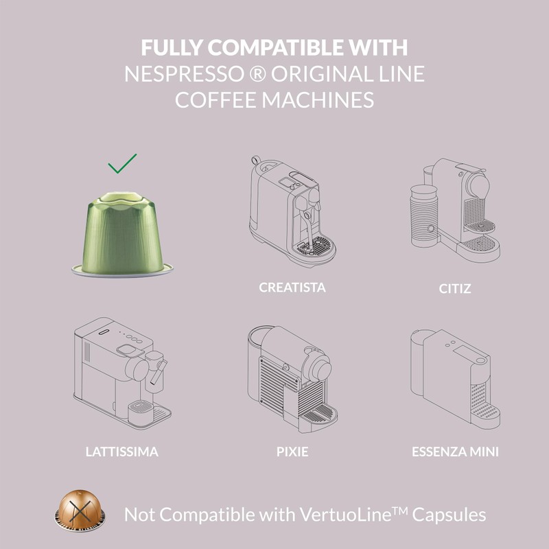 Cellini Caffè Intenso Aluminum Nespresso Pods 120 Count Dark Roast