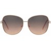 Men's Aviator Sun Glasses Designer Metal Frame 30416, Brown Gold