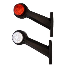 24/7 AUTO 2x Recovery Side Outline Marker Lights 24 Volt White Red Trailer Truck Caravan Chassis Motorhome