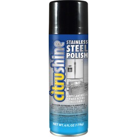 CitruShine 6 Oz Stainless Steel Polish - Cleans, Polishes, Preserves, and Protects All Stainless Steel Surfaces