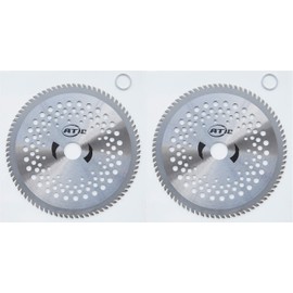10" x 100T 10 Inch 100 Teeth Carbide Tip Brush Cutter Trimmer Weed Eater Blade (2 Pack)