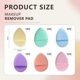 Cosmeria Make Up Schwamm Set, 6 Farben Gesichtsschwamm Aus Hydrophilem Polyurethan, Sanfte Reinigung Puderquaste, Ideal Für Alle Hauttypen