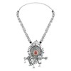 I Jewels Ethnic Stylish Silver Oxidised Krishna Murli and Feather