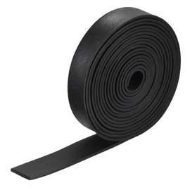 TOP-VIGOR EPDM Rubber Foam Strip 5mm (T) x 20mm (W) x 2000mm (L), Weatherproof Door Seal Rubber Sealing Strip Foam Tape for DIY Gasket Insulation Soundproofing, Reduce Vibration Mat Black