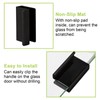UFURMATE Glass Finger Edge Pull, 4Pcs Cabinet Finger Pull Handle