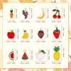 JIALEEY 60PCS Fruits Charm Assorted Gold Plated Enamel Mixed Apple