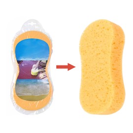 5 Pack Car Wash Sponges, 8.7" x 4.4" x 1.8" Multi-Functional Large Cleaning Sponges Kitchen Handy Wash Extra Thick Scrubber Kit