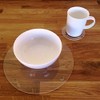 Round Placemat and Coaster Set - Clear - Set of
