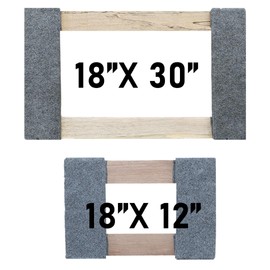BoxerTool 18” x 30” & 18" x 12" Furniture Moving Dolly – Variety Pack – 1,000lbs Each Dolly – Solid Wood – Heavy Duty Caster Wheels – Pre Assembled Dolly 2 Sizes