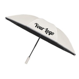 TopTie Custom Auto Inverted Umbrella, Logo Printed Windproof Travel Umbrella with Reflective Stripe
