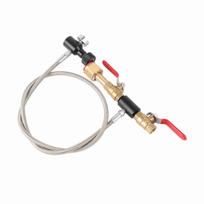 CGA‑320 CO2 Cylinder Refill Adapter with Hose For Filling Soda