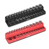 GOOACC 1/4" Magnetic Socket Organizer Set, 2-Piece Metric & SAE