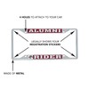 Desert Cactus Rider University Car Accessories Metal License Plate Frame