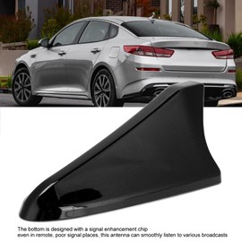 Shark Fin Aerial Cover 96219 D5000EBQK Car Roof Aerial Base Car Radio Antenna Cap Replacement for Elantra Sedan (Black)