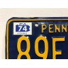 1974 Pennsylvania License Plate Registration Sticker, PA, Classic, Vintage, Tag