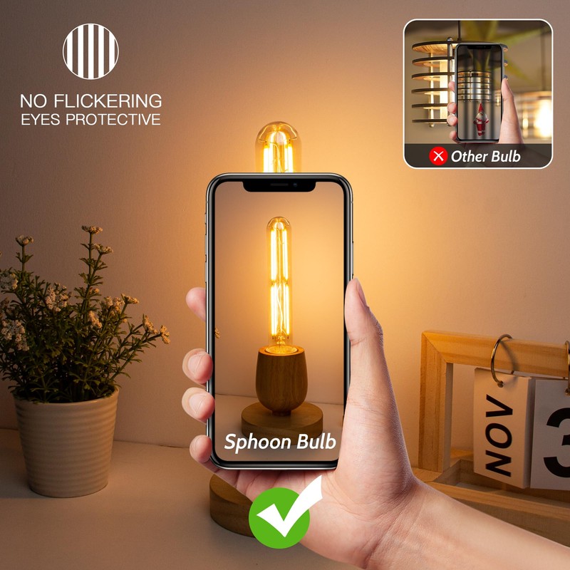 Sphoon Tubular Light Bulb 7.3 Inch Dimmable T10 LED Bulb