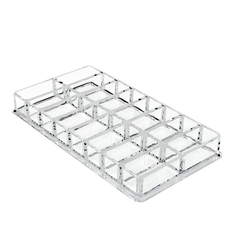 Discoball Acrylic Compact Holder/Eye Shadow/Blush/Highlighters Clear Makeup Organiser 16 Spaces