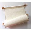 Extra wide blank parchment scroll, gold accents, 11x19" paper