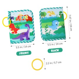 Toyvian Baby Photo Book Baby's My First Family Album My First Photo Book Baby Photo Album for Baby Shower Newborns, Green