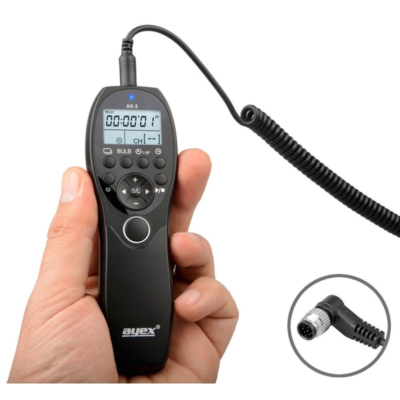 ayex Timer Remote Shutter Release AX-3 Compatible with Nikon DC0