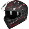ILM Motorcycle Dual Visor Flip up Modular Full Face Helmet